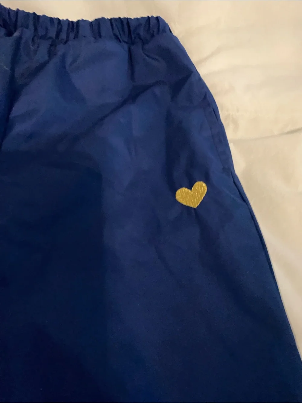 OshKosh Navy rain pants with heart accent 4T